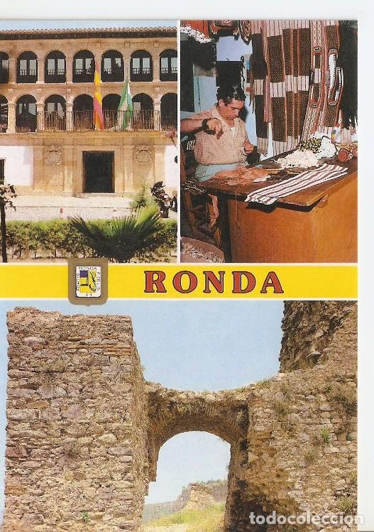 Postkarten: Postal 049928 : Ronda (Malaga). Portada Ayuntamiento - Talabarteria. Puerta del Viento - Varios