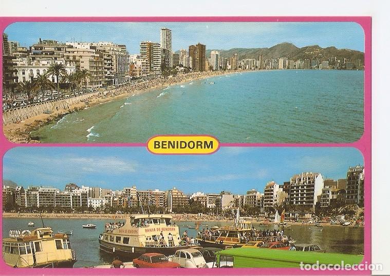 Postales: Postal 050180 : Benidorm (Espa&ntilde;a). Playas Poniente y Levante - Varios