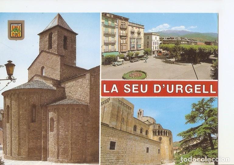 Postkarten: Postal 050289 : La Seu dUrgell (Lleida). Sant Miquel absis s. XI - catedral absis i cimbori s. XII.