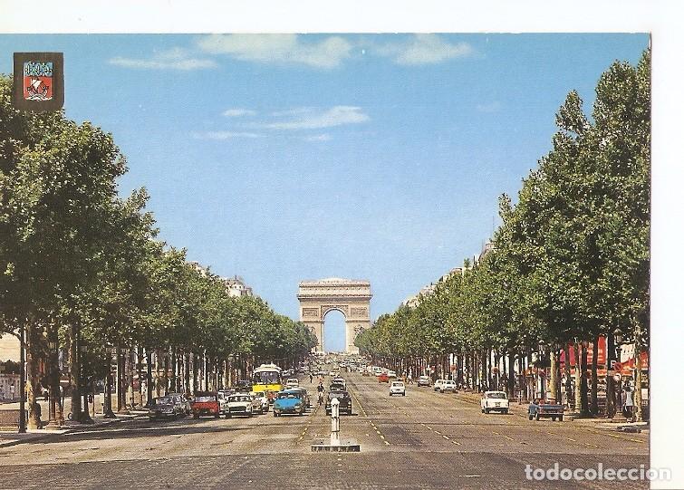 Postkarten: Postal 050462 : Paris la perspectiva de los Campos Eliseos que corona el Arco de Triunfo de la estre