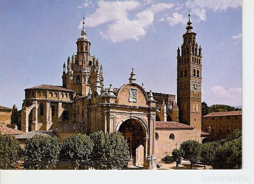 Postais: Postal 028167 : Tarazona, Fachada Catedral - siglo XIII (Mudejar) - Varios