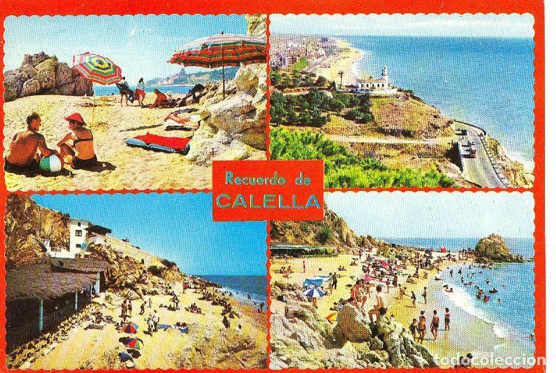 Postales: Postal 6208 : Recuerdo de Calella - Varios - Foto 1