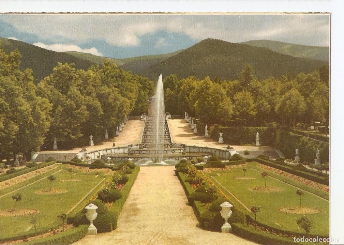 Postkarten: Postal 038219 : La Granja de San Ildefonso (Segovia). Parterre de la cascada nueva - Varios