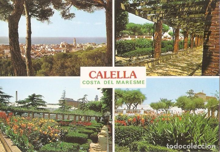 Postcards: Postal 048290 : Calella costa del Maresme. Parque. Diversas vistas - Varios