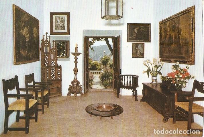 Postais: Postal 048372 : Mallorca - Valldemosa. Celda de F. Chopin y Georfe Sand. Sala central - Varios