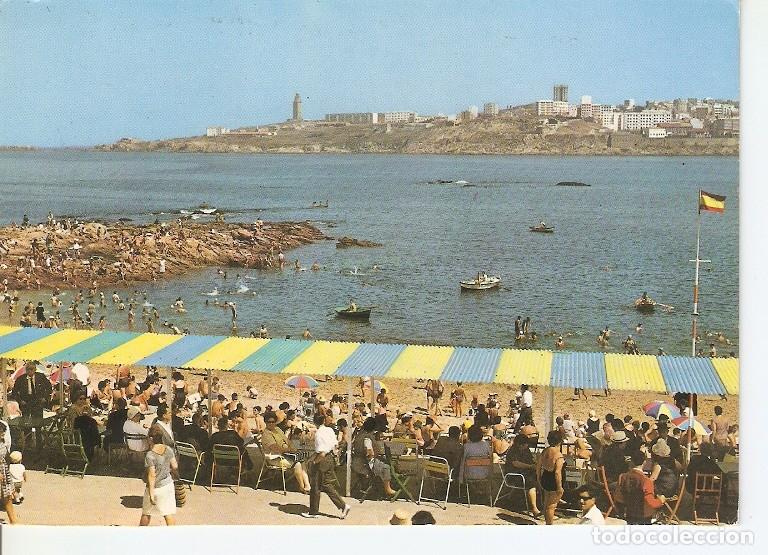 Postales: Postal 048443 : La Coru&ntilde;a. Playa de Riazor - Varios - Foto 1