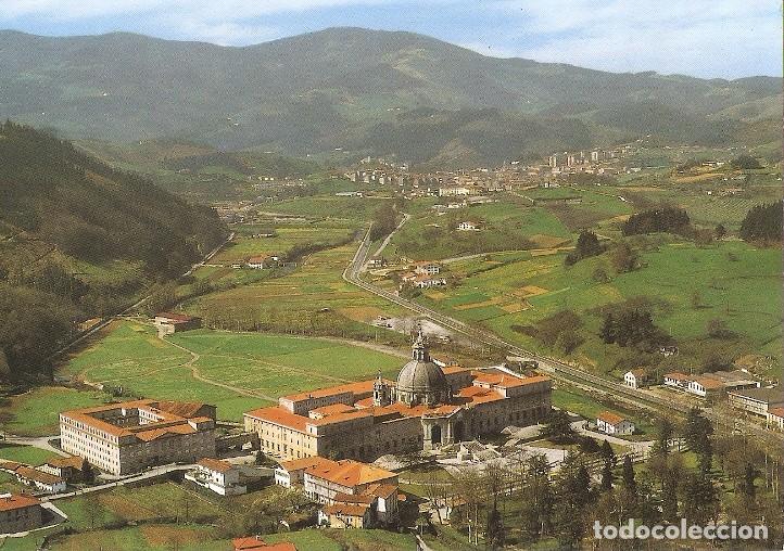 Postais: Postal 048487 : Santuario de Loyola. Vista aerea al fondo Azcoitia - Varios