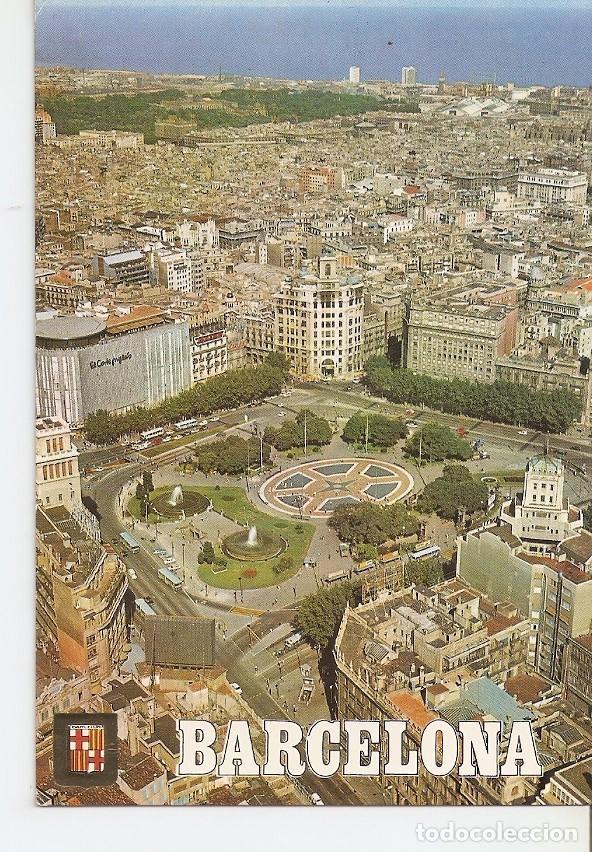 Postcards: Postal 035594 : Barcelona. Plaza de Catalu&ntilde;a. Vista aerea - Varios
