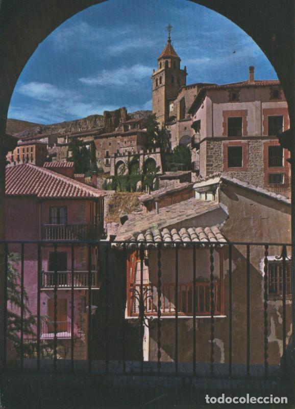 Postales: Postal 016109: Vista parcial y torre de la catedral de Albarracin, Teruel - Varios