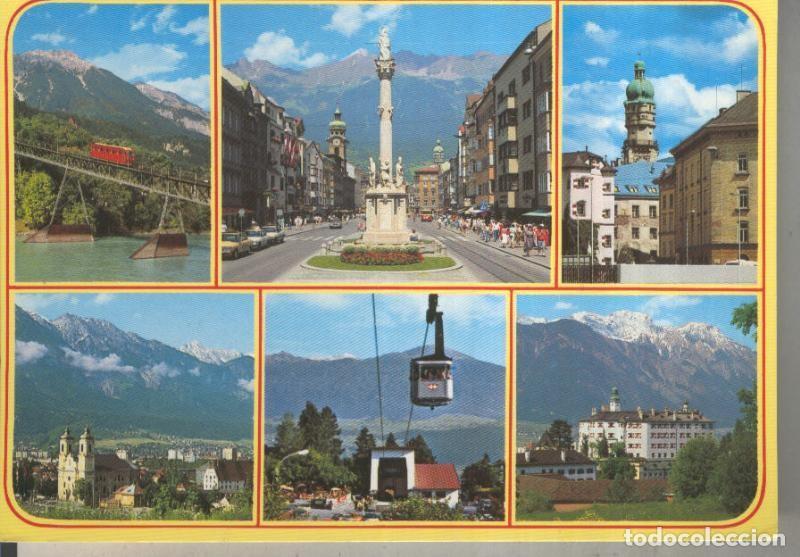 Postkarten: Postal 015810: Vistas diversas de Innsbruck, Suiza - Varios