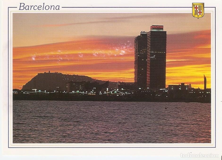 Postkarten: Postal 046780 : Barcelona. Puesta de sol - Varios