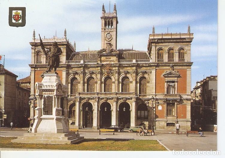 Cartoline: Postal 048704 : Valladolid. Monumento al Conde Ansurez y Ayuntamiento (Detalle) - Varios