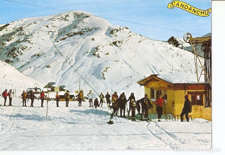 Postais: Postal 048736 : Alto Aragon - Huesca. Candanchu. Uno de los Telearrastres de la Pista Grande - Vario