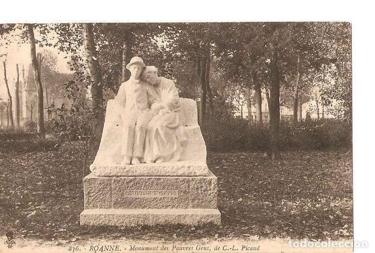 Postkarten: Postal 023153 : Roanne - monument des Pauvres Gens, de C. -L. Picaud - Varios
