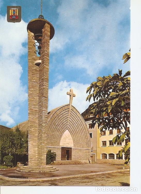 Postcards: Postal 048835 : Pirineu Catala (Lleida). Vall de Ribargo&ccedil;ana. Esglesia Parroquial de Pont de Suert -