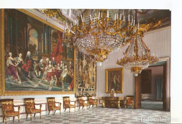 Postales: Postal 048959 : La Granda de San Ildefonso (Segovia). Palacio. Salon del Trono - Varios