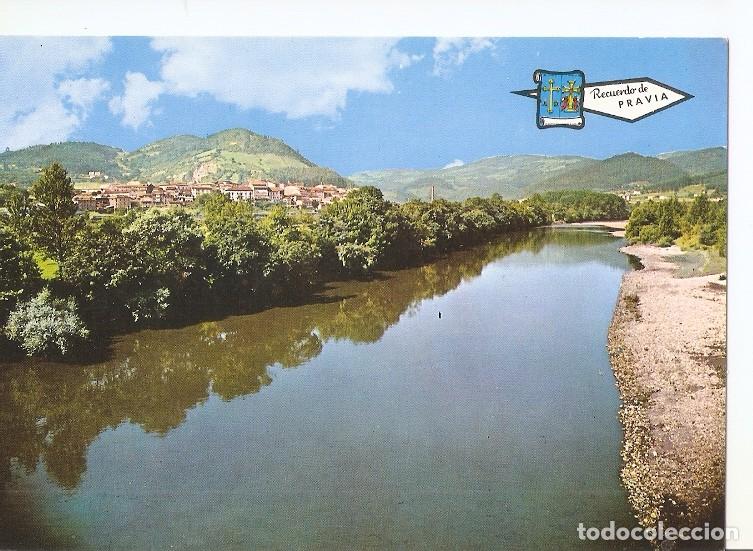 Cartes Postales: Postal 048986 : Pravia. Vista general y ria del Nalon - Varios