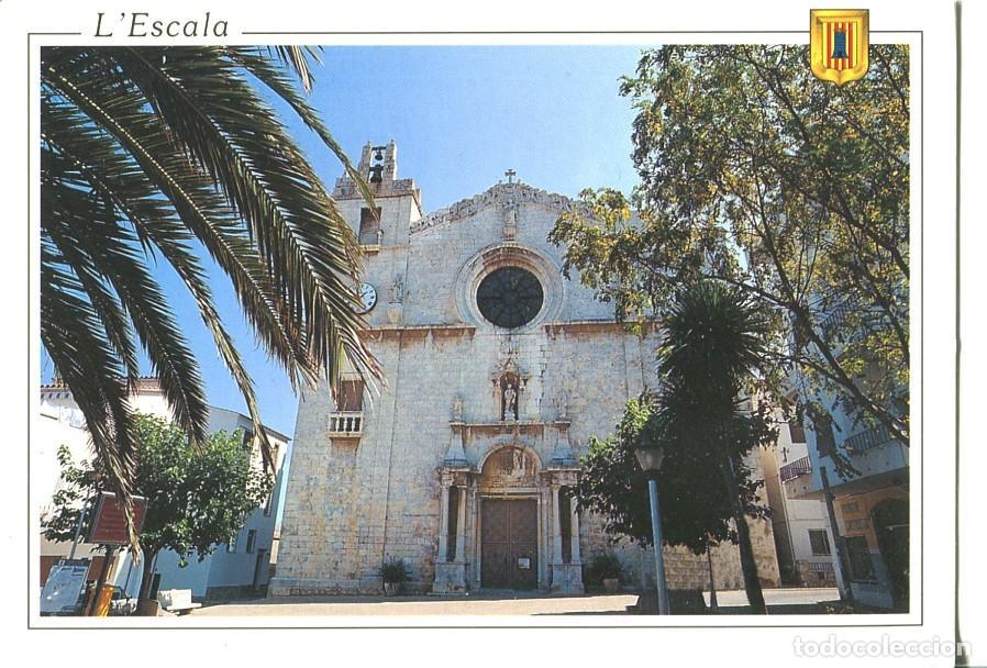 Cartoline: Postal 016753: L ESCALA Girona - Iglesia de l Escala - Varios