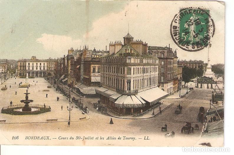 Postkarten: Postal 027442 : Bordeaux. Cours du 30 Juillet et les Allees de Tourny - Varios