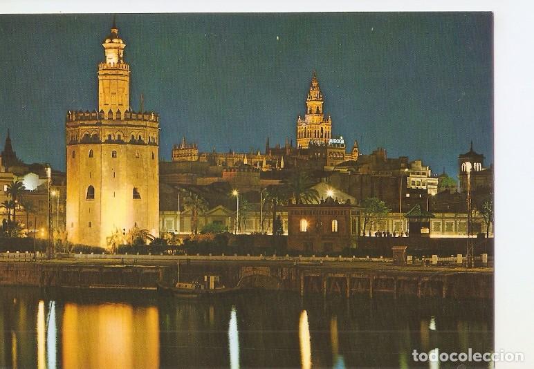 Postkarten: Postal 049177 : Sevilla. Torre del Oro y Giralda nocturna - Varios