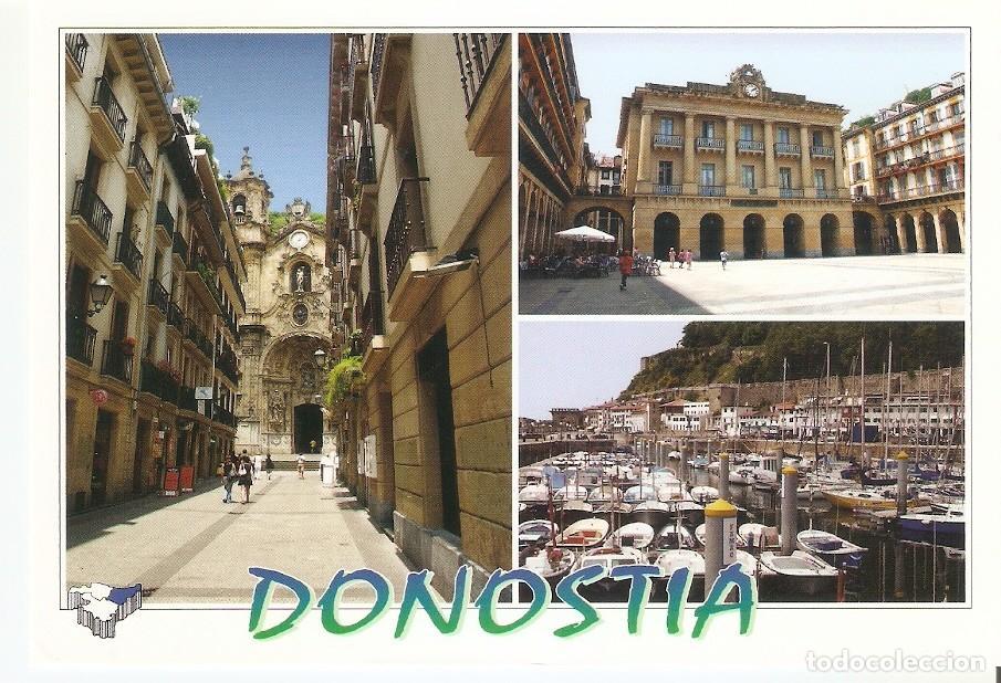 Postkarten: Postal 044211 : Donostia. Calle Mayor Plaza de la Constitucion Puerto Kale Nagusia Konstituzio Enpar