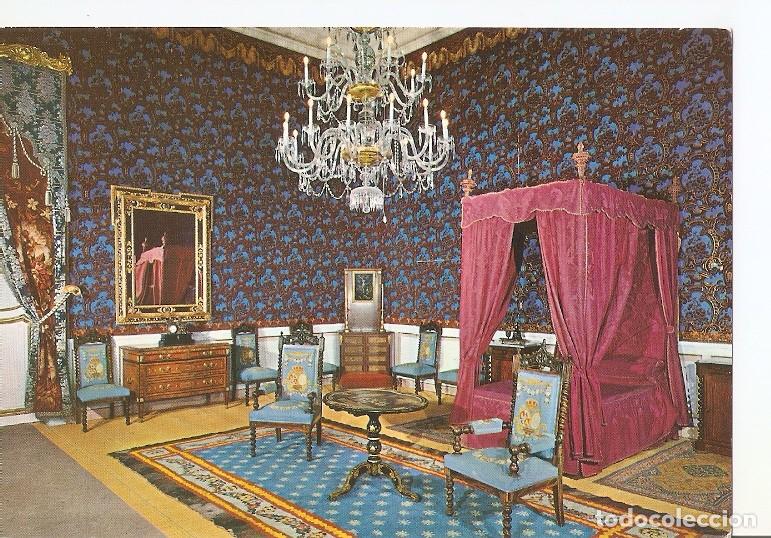 Postcards: Postal 049426 : Palacio Real de Riofrio (Segovia). Dormitorio del Rey - Varios