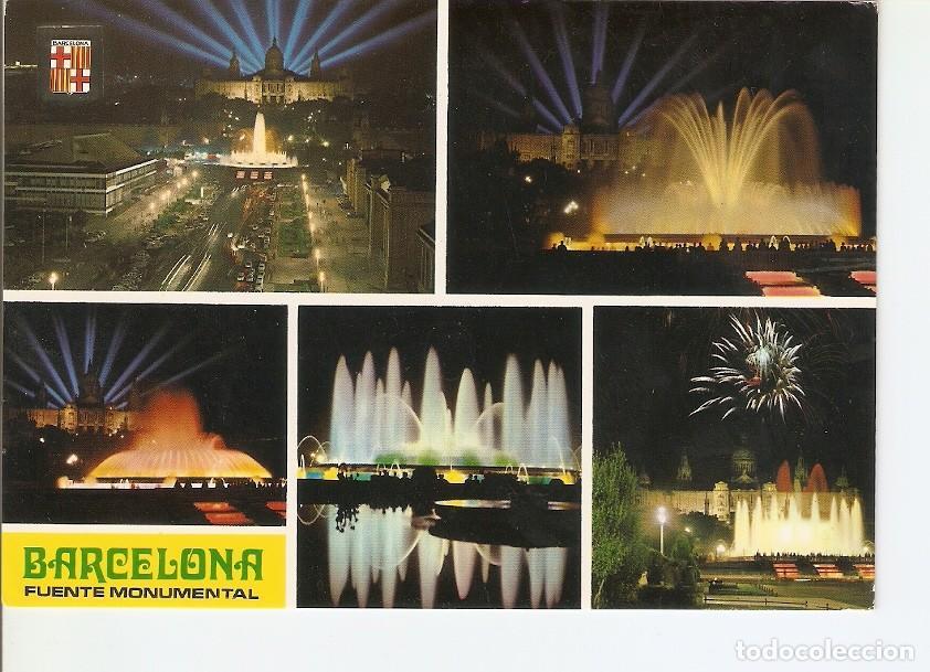 Postais: Postal 023222 : Fuente Monumental - Barcelona - Varios