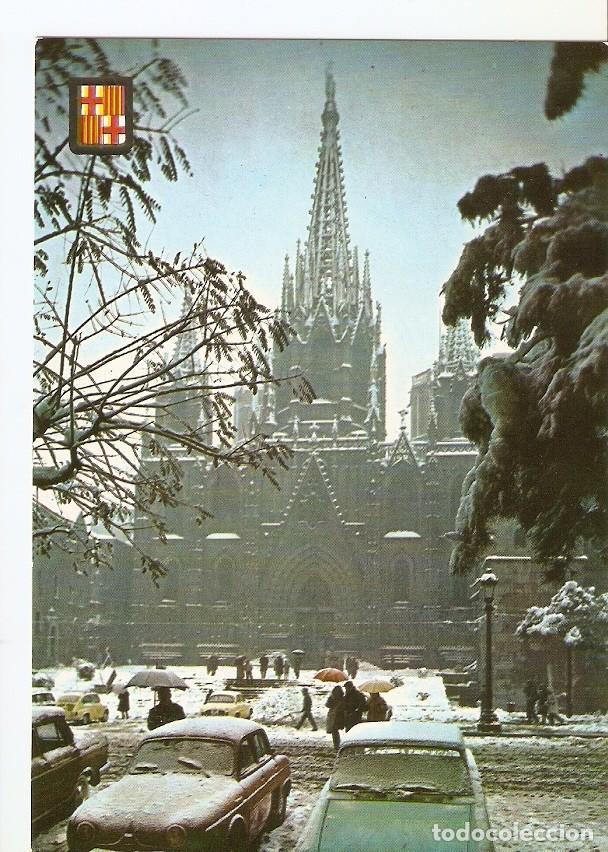 Postcards: Postal 028298 : Barcelona. Nevada. La Catedral - Varios