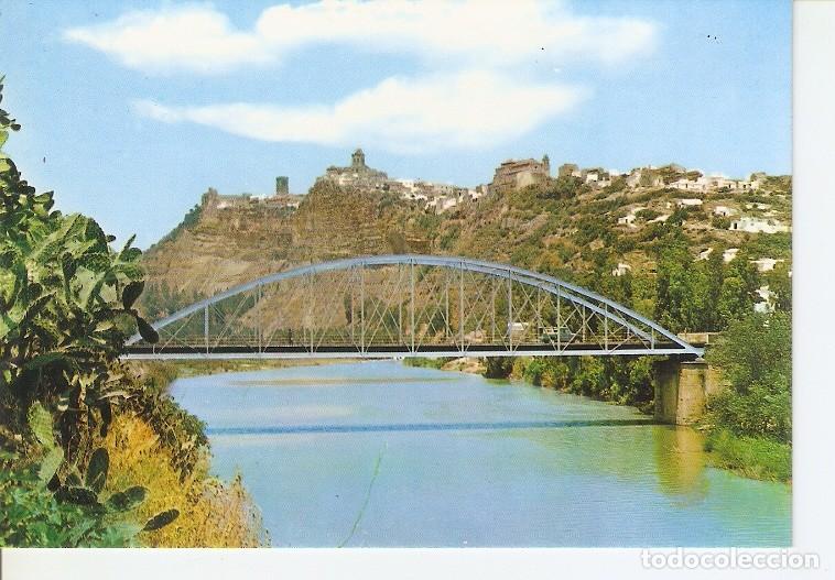 Postales: Postal 049576 : Arcos de la Frontera (Cadiz). Puente San Miguel sobre el rio Guadalete y vista de la