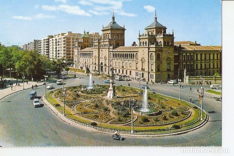 Cartoline: Postal 049630 : Valladolid. Plaza de Zorrilla - Academia de Caballeria - Varios