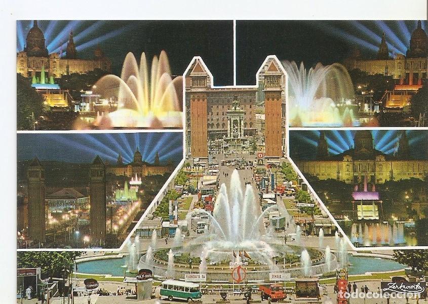 Postales: Postal 035237 : Barcelona. Parque de Montjuich. Palacio Nacional del Arte y Fuente Monumental - Vari