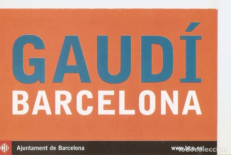 Postales: Postal 049817 : Gaudi. Barcelona. Ajuntament de Barcelona. 2002 any internacional Gaudi - Varios