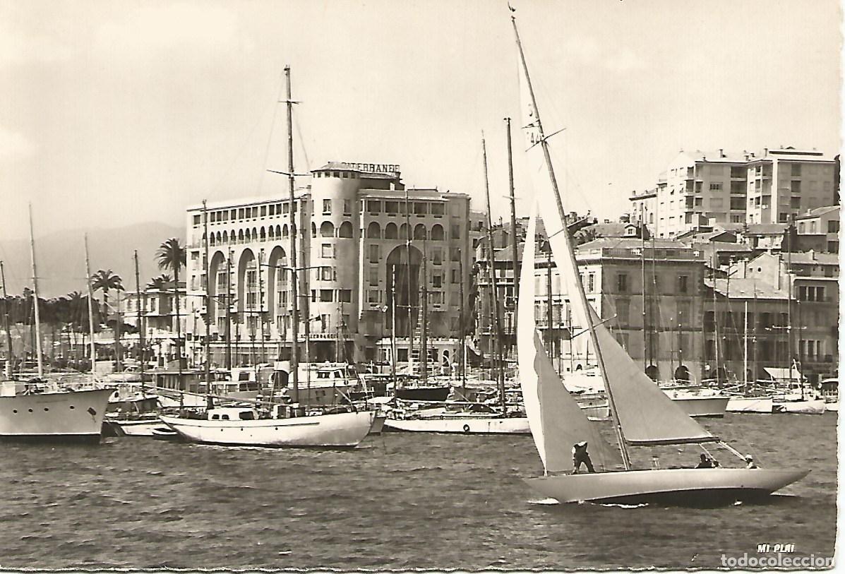 Postkarten: Postal 50449: CANNES - Veleros y Hotel Mediterranee - Varios