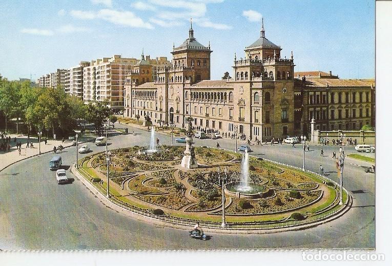 Postcards: Postal 049987 : Valladolid. Plaza de Zorrilla - Academia de Caballeria - Varios