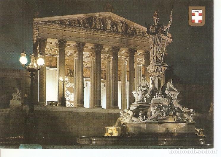 Cartoline: Postal 050082 : Vienna. Parlament mit Pallas Athene - Varios