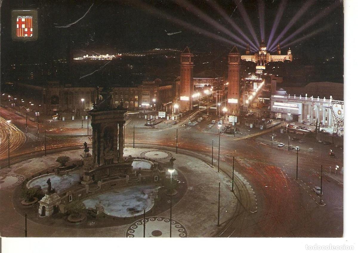 Postcards: Postal 037887 : Barcelona. Plaza Espa&ntilde;a y Exposicion - Varios