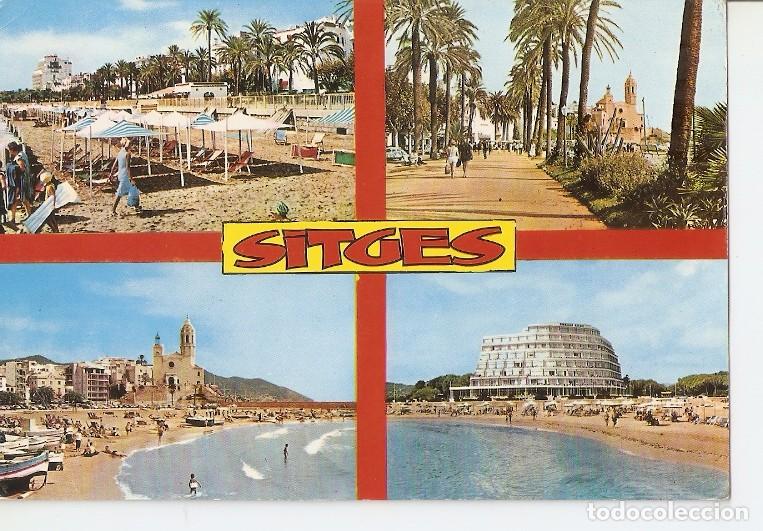 Cartes Postales: Postal 050293 : Sitges. Detalles de la Playa y paseo - Varios