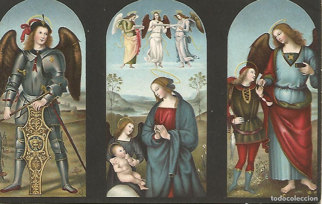 Postais: Postal 50317: ARCANGEL MIGUEL LA VIRGEN Y EL NI&Ntilde;O - Rafael