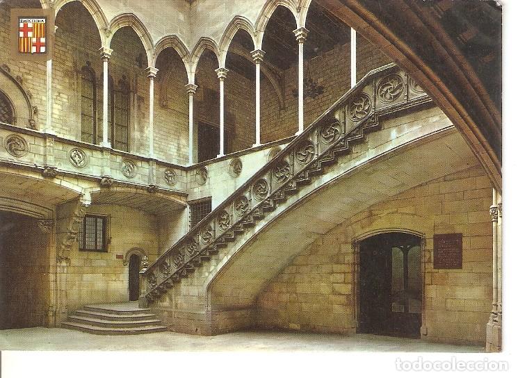 Postales: Postal 050437 : Barcelona. Palau de la Generalitat. Escalera y Galeria Gotica - Varios