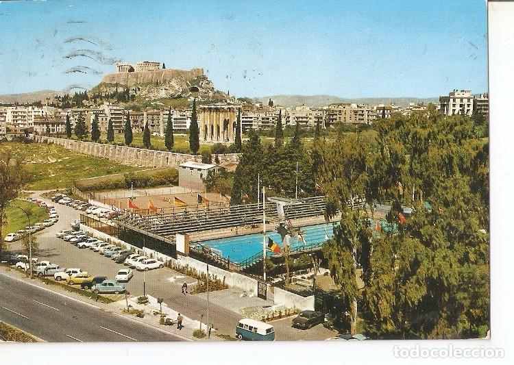 Cartoline: Postal 050442 : Athens - view of the Temple of the Olympian Jupiter and Acropolis - Varios