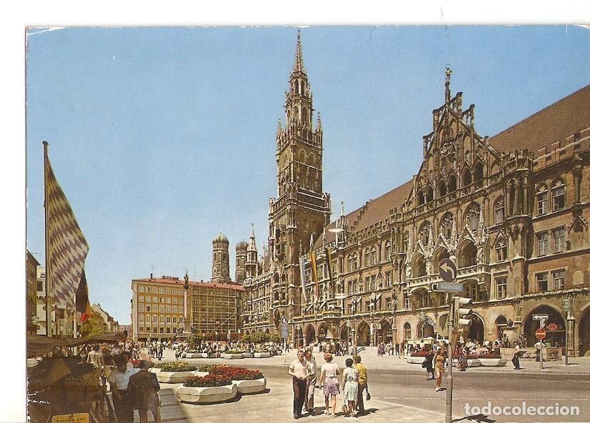 Postcards: Postal 033556 : Munchen - Munich Marienplatz - Varios