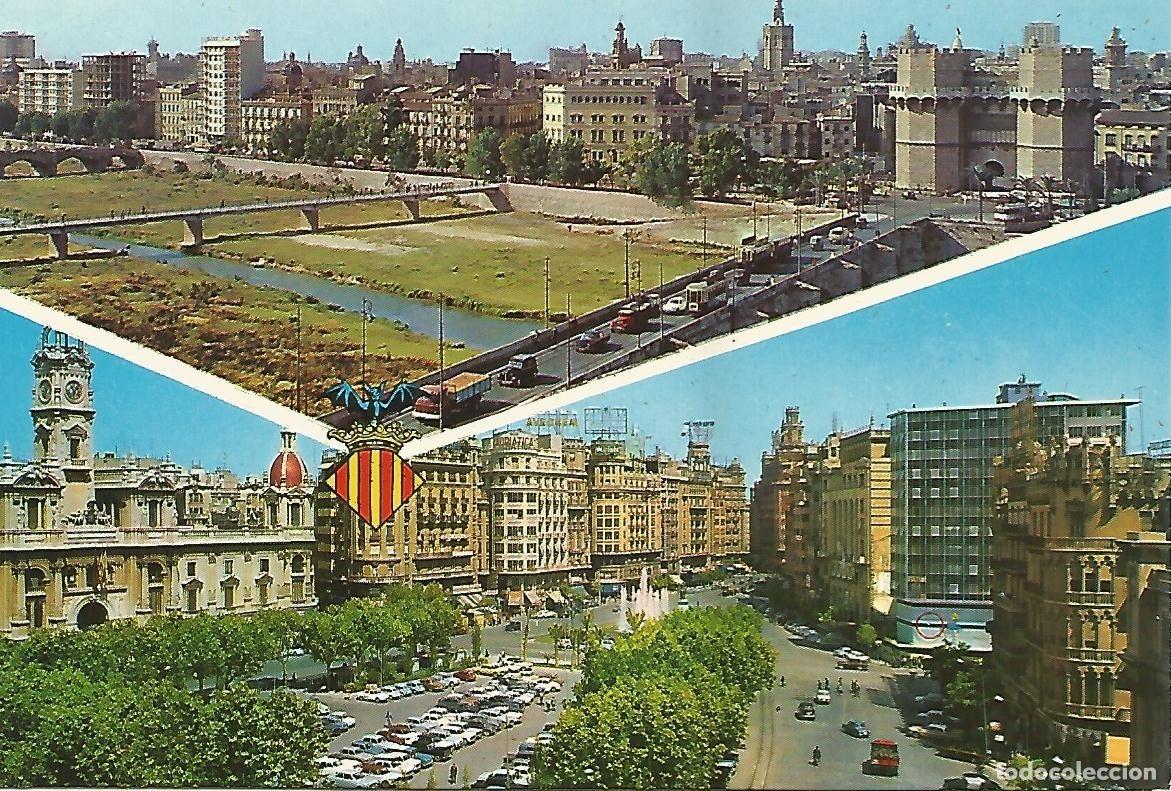 Postais: Postal 52201: VALENCIA - Plaza del Caudillo - Varios