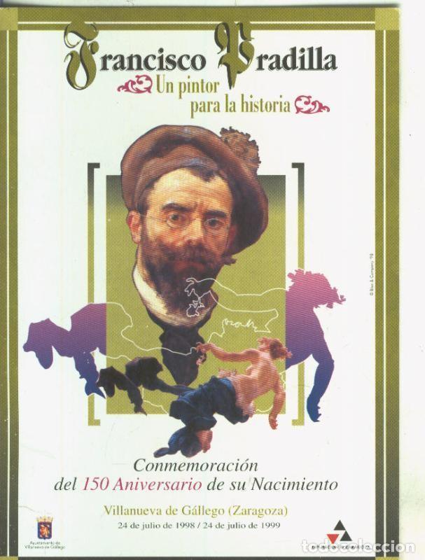 Postales: Postal 005622 : Propaganda de 150 aniversario Francisco Pradilla - Varios