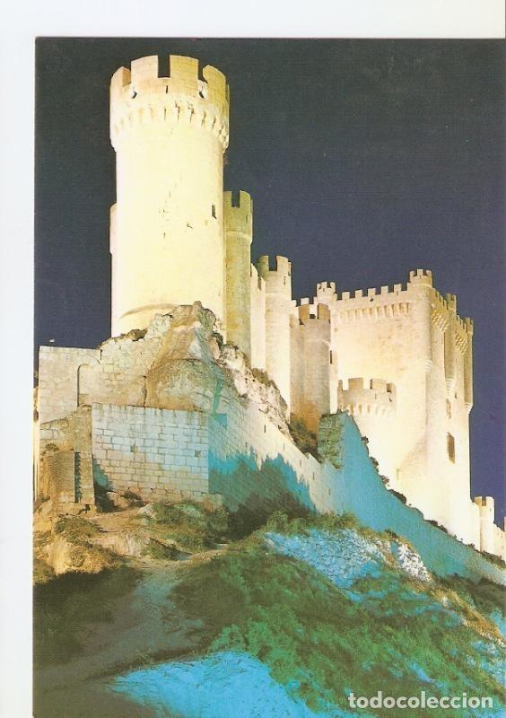Postcards: Postal 024268 : Castillo. Vista nocturna. Pe&ntilde;afiel (Valladolid) - Varios