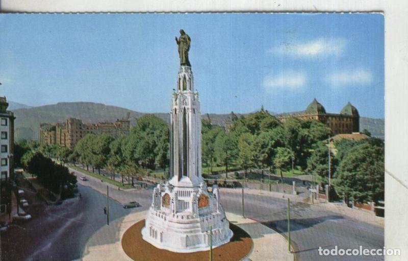 Postales: Postal 4128 : Bilbao: Plaza y monumento del Sagrado Corazon - Varios