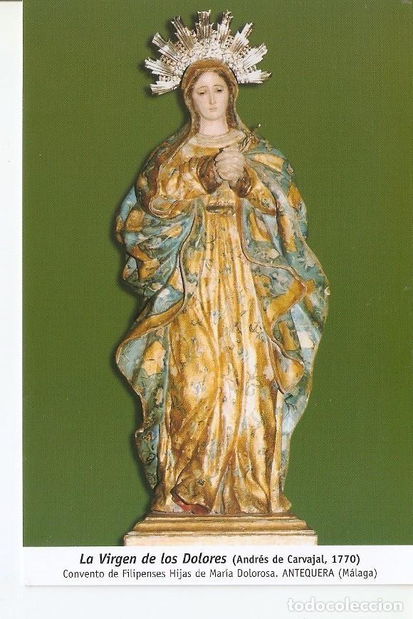Postales: Postal 029933 : La Virgen de los Dolores (Andres de Carvajal 1770) Convento de Filipenses Hijas de M