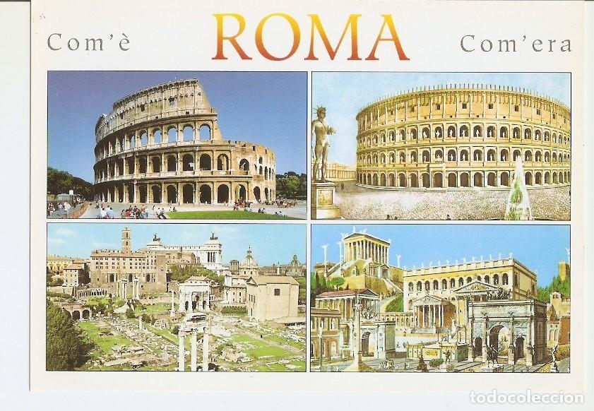 Postais: Postal 023277 : Il Colosseo e il Foro Romano, Roma - Varios