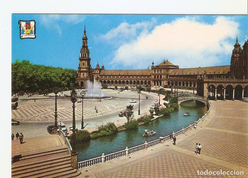 Cartoline: Postal 027970 : Sevilla, Plaza de Espa&ntilde;a - Varios