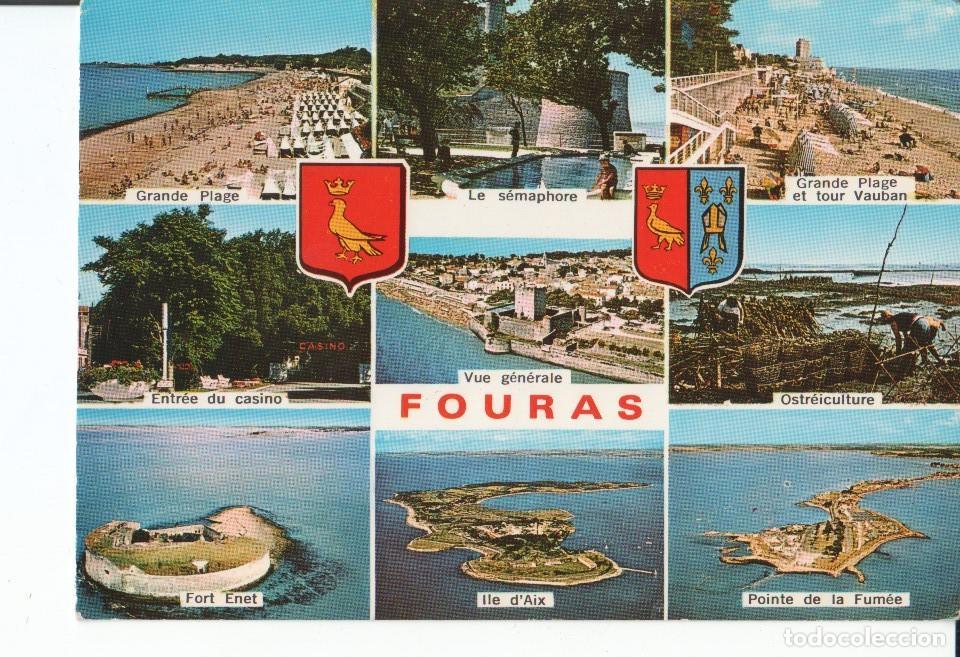 Postales: Postal-Postcard 17441: FOURAS - Grande Plage Le Semaphore entree du Casino Vue Generale Font Enet Il
