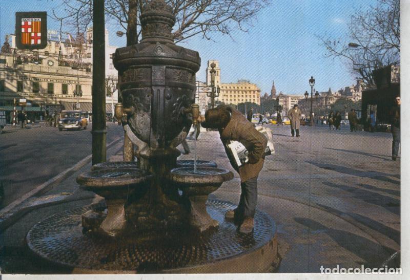 Cartoline: Postal 011980: Fuente de Canaletas en Barcelona - Varios